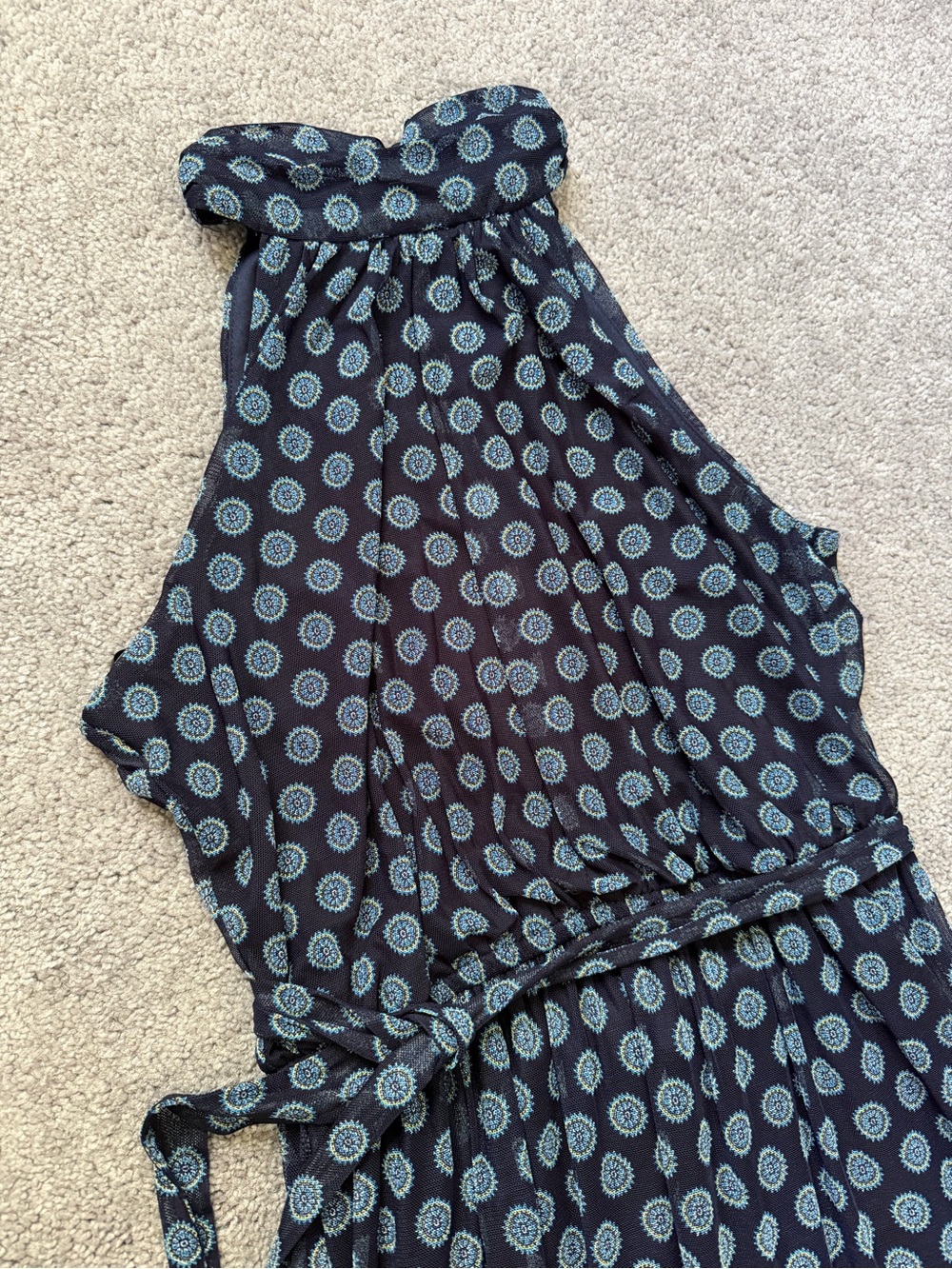 Kate & Lily Halter Sleeveless Navy Maxi Dress - Classic Summer Style - Picture 4 of 11